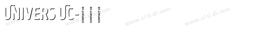 Univers UC字体转换